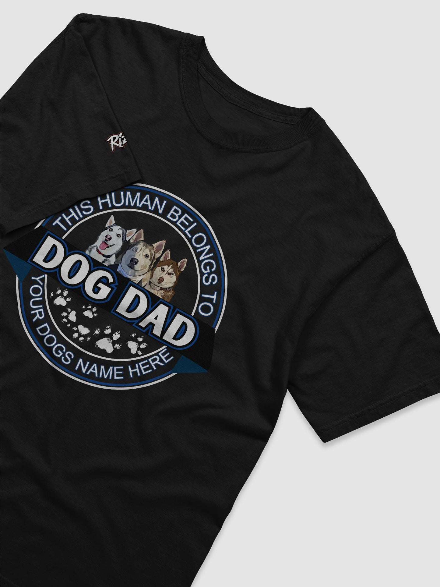 Dog Dad T-Shirt with a picture and name of your dog