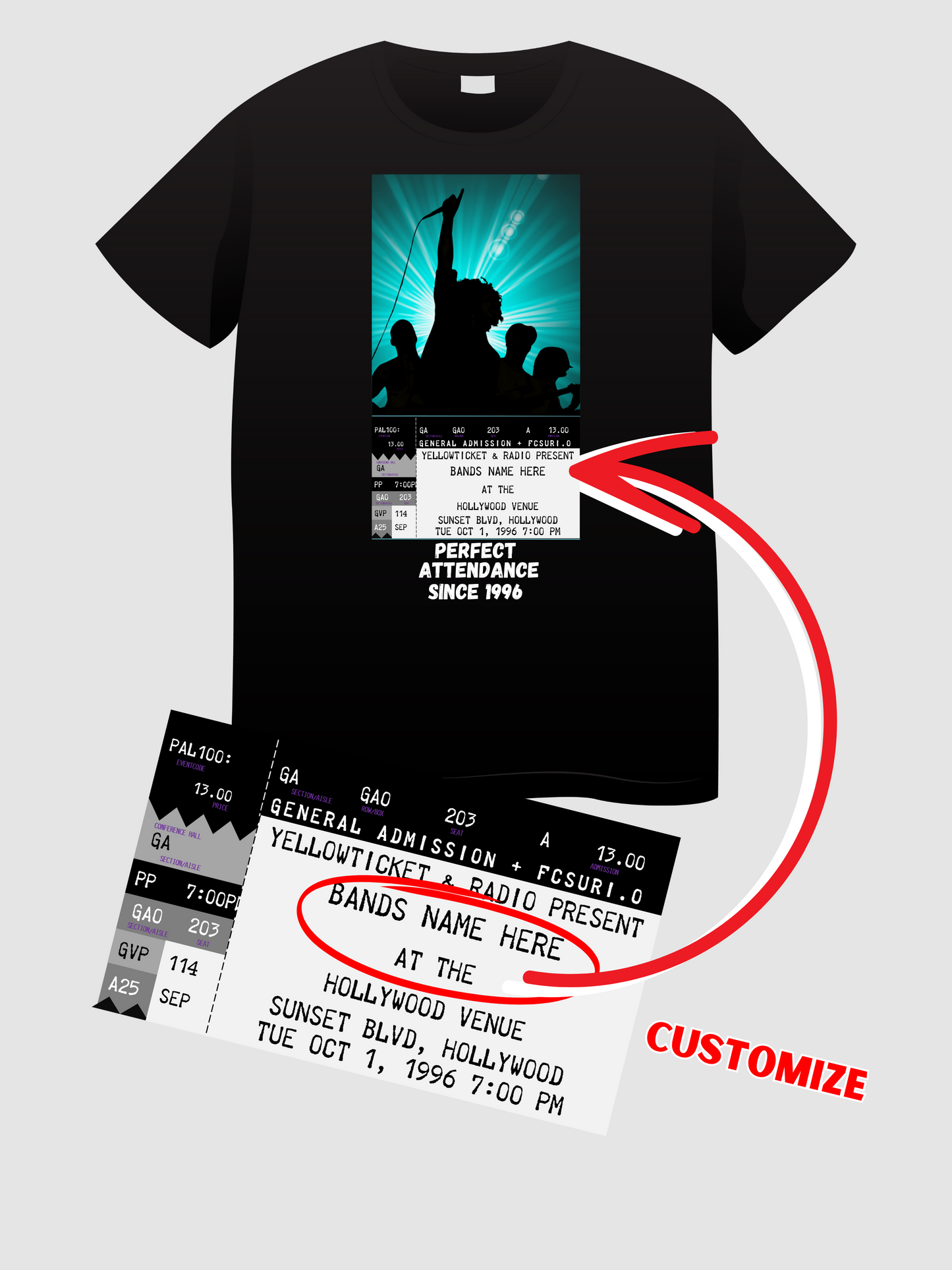 Concert Ticket T-Shirt